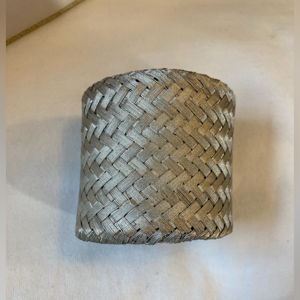 Sarah Cavender Metalworks Silver Tone Woven Metal Cuff Bracelet